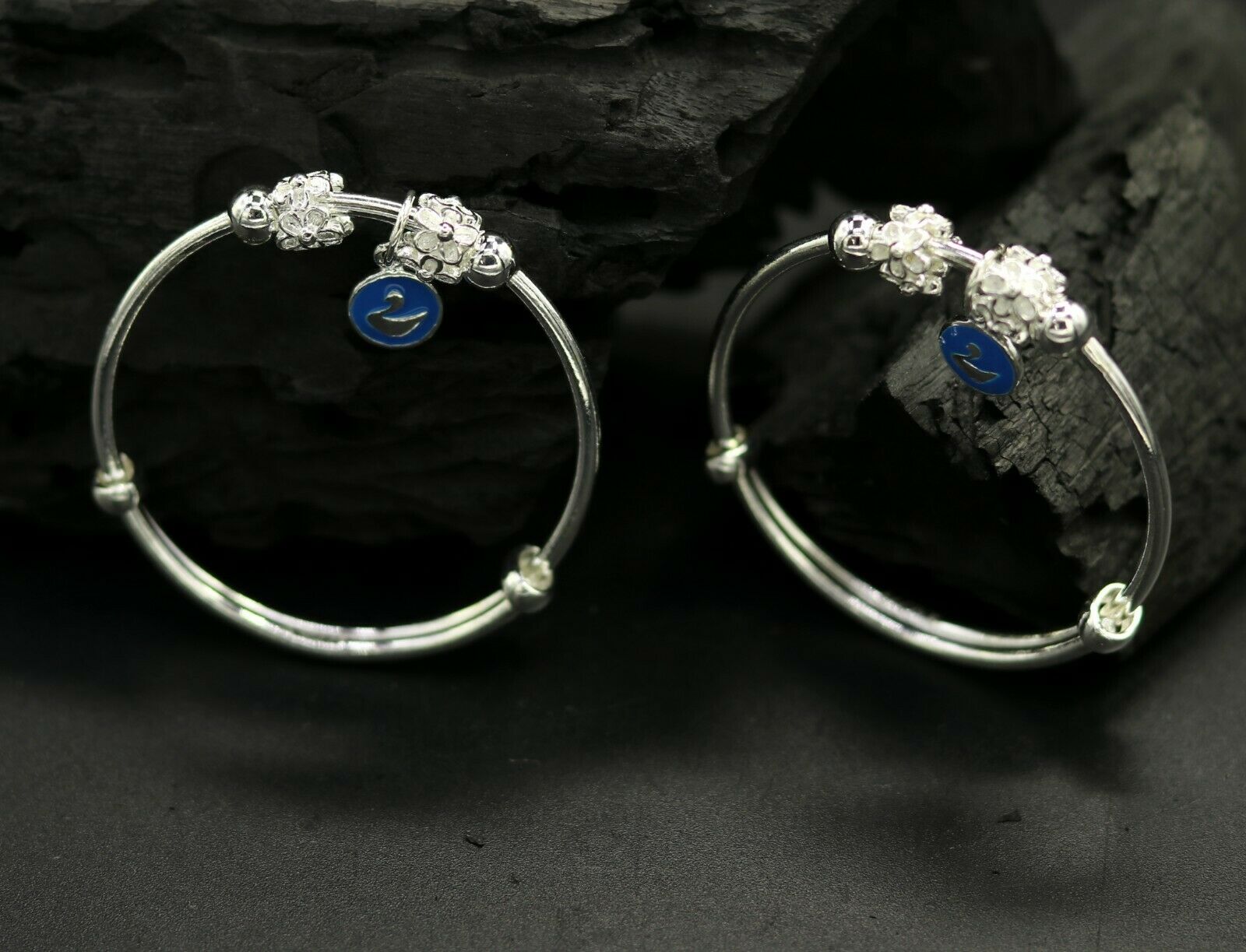 925 sterling silver modern style heart bangle bracelet unisex kids jewelry  bbk16 | eBay
